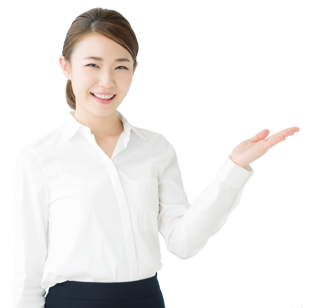 案内を行う女性