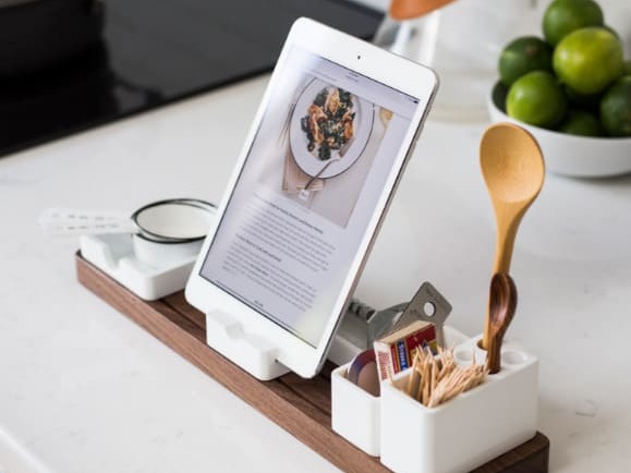 レシピが表示されているタブレット