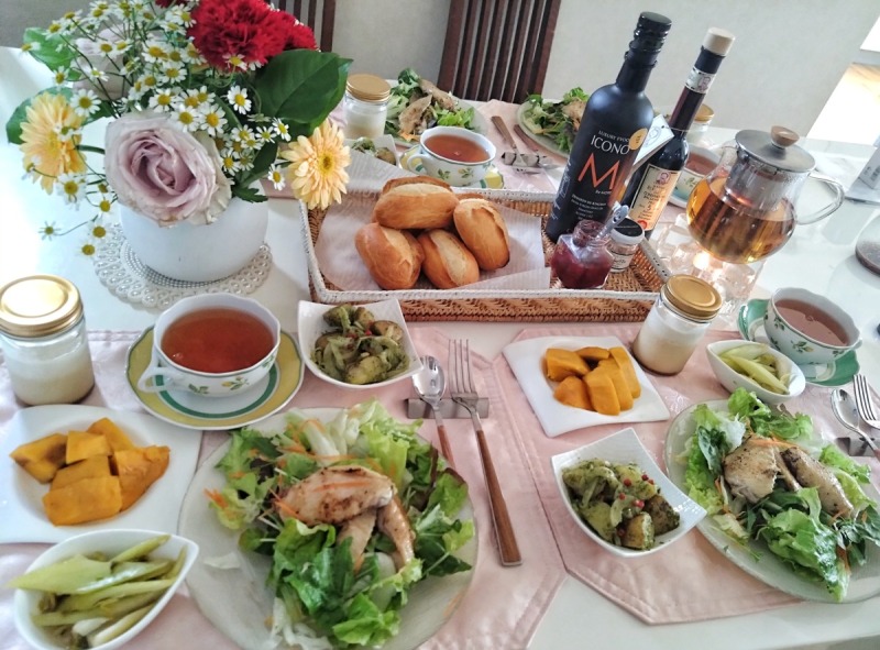 野菜たっぷり 朝ごはん